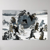 A Highway Robbery von Louis William Wain Poster (Vorne)