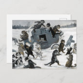 A Highway Robbery von Louis William Wain Postkarte (Vorne/Hinten)