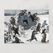 A Highway Robbery von Louis William Wain Postkarte (Vorderseite)