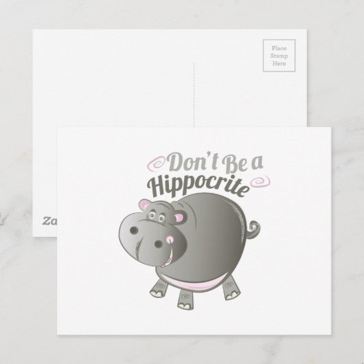 A Hippocrite Postkarte (Vorne/Hinten)