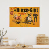 "A Hired Girl" Comedy Success Theater Poster (Küche)