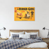 "A Hired Girl" Comedy Success Theater Poster Leinwanddruck (Insitu (Schlafzimmer))