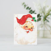 A Holly, Jolly Apple Cheeked Santa Claus, Teil 1 Postkarte (Stehend Vorderseite)