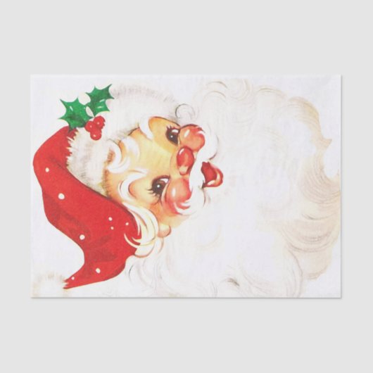 A Holly, Jolly Apple Cheeked Santa Claus, Teil 1 Seidenpapier (Vorderseite)