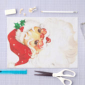 A Holly, Jolly Apple Cheeked Santa Claus, Teil 1 Seidenpapier (Handwerk)