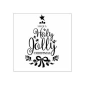 A Holly Jolly Christmas Gummistempel (Prägung)