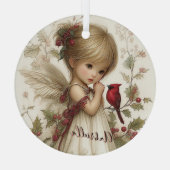 A Holly-Touched Moment of Magic Ornament Aus Glas (Rückseite)