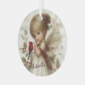 A Holly-Touched Moment of Magic Ornament Aus Glas (Vorderseite links)