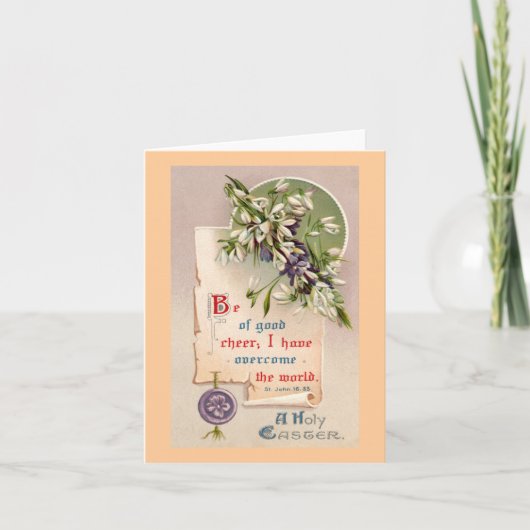 A Holy Easter Vintage Christian Feiertagskarte (Vorderseite)