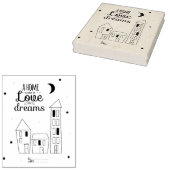 A Home Is Made Of Love and Dreams Gummistempel (Stempel)