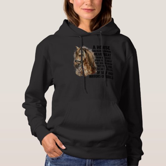 A Horse Can Hear A Human Heartbeat From At Least F Hoodie (Vorderseite)