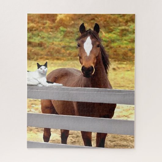 "A Horse & Her Cat" Puzzle (Vertikal)