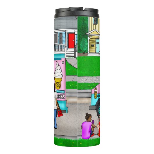 A Hot Summer Day | A Whimsical Illustration Thermosbecher (Rückseite)