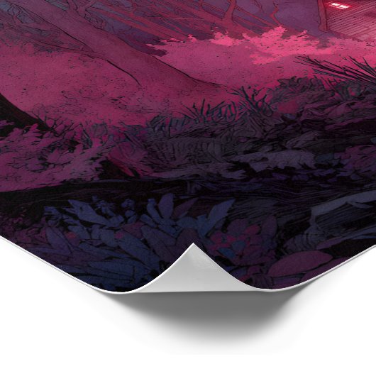 A House in the Woods Poster (Ecke)