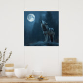A Howling Wolf Poster (Küche)