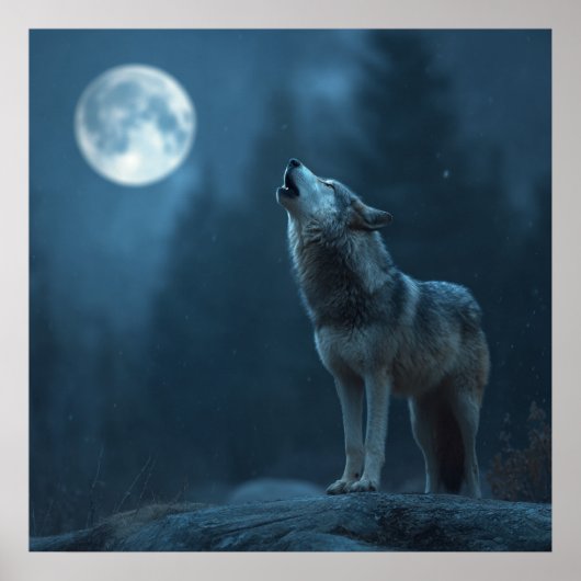 A Howling Wolf Poster (Vorne)