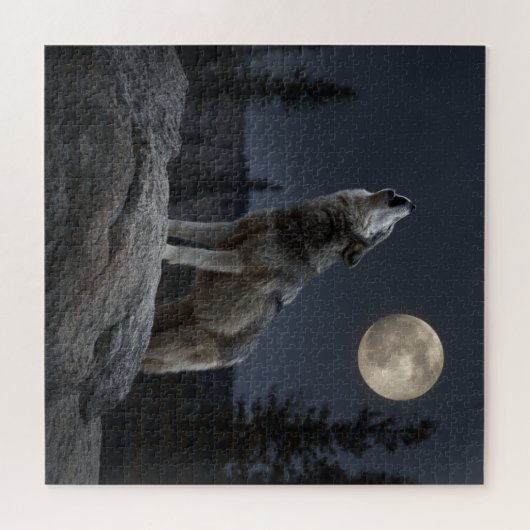 A Howling Wolf Puzzle (Horizontal)