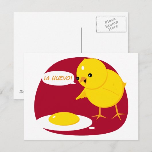 ¡A Huevo! Postkarte (Vorne/Hinten)