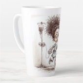 A Humorous Sketch on Healthcare Burnout Milchtasse (Linke Ecke)