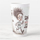 A Humorous Sketch on Healthcare Burnout Milchtasse (Vorderseite)