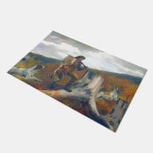 A Huntsman and Hogs Winslow Homer Circa 1891 Fußmatte (Schrägansicht)