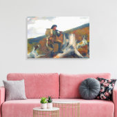 A Huntsman and Hogs Winslow Homer Circa 1891 Leinwanddruck (Insitu (Wohnzimmer))