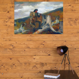 A Huntsman and Hogs Winslow Homer Circa 1891 Leinwanddruck