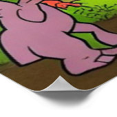 A.I. Cartoon-Dinosaurier spielen, Spaß Poster (Ecke)