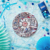 A.I. erweitertes Foto der bescheidenen Deiche Pappteller (Party)