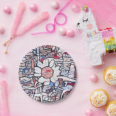 A.I. erweitertes Foto der bescheidenen Deiche Pappteller (Party)