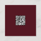 A.I. Evil Jack-o'-lantern Quadratische Visitenkarte (Rückseite)