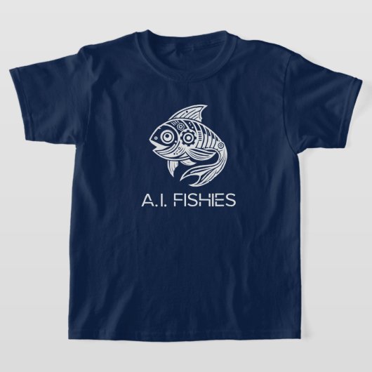 A.I. Fishies White Design Shirt (Ablage )