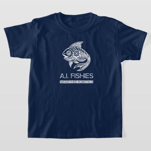A.I. Fishies Woerther Robotics White Design Shirt (Ablage )