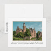 a. i. Gemini generierte Kasteel WESTERVELT. Postkarte (Vorne/Hinten)