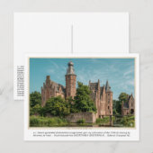 a. i. Gemini generierte Kasteel WESTERVELT. Postkarte (Vorne/Hinten)