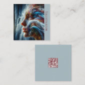 A.I. Göttin des Wassers Quadratische Visitenkarte (Vorne/Hinten)