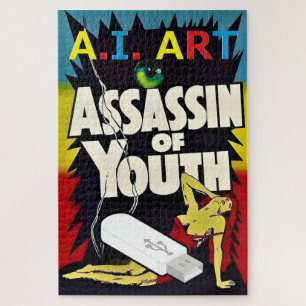 A.I.-Kunst - Attentäter der Jugend Puzzle