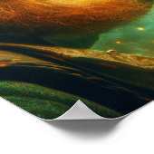 A.I. Leprechaun, der einen Gold-Pot erstellt Poster (Ecke)