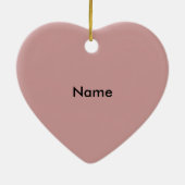 A I Liebe Daddy Heart Keramikornament (Hinten)