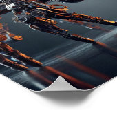 A.I. Makro einer Roboterspinne Poster (Ecke)