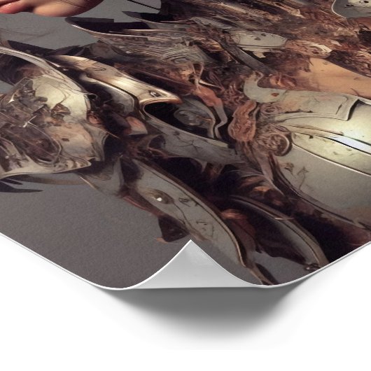 A.I. Mud Caked Weibliche Ritter Poster (Ecke)