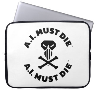 A.I. Must Die™ Logo (Fette Schrift) Laptop-Hülle Laptopschutzhülle