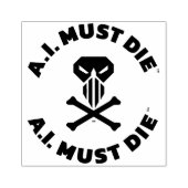 A.I. Must Die™ Logo (Fette Schrift) Stempel (Prägung)