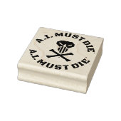 A.I. Must Die™ Logo (Militärschrift) Stempel (Stempel)