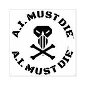 A.I. Must Die™ Logo (Militärschrift) Stempel (Prägung)