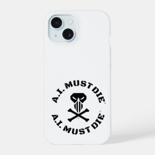 A.I. Must Die™ Logo (Military Schriftart) iPhone C 15 Hülle