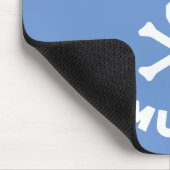 A.I. Must Die™ Logo (weißer Schriftart) Maus-Pad Mousepad (Ecke)