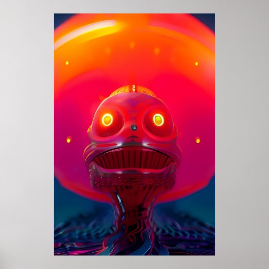 A.I. New Dawn Psychedelic Sci-Fi Dream Poster (Vorne)