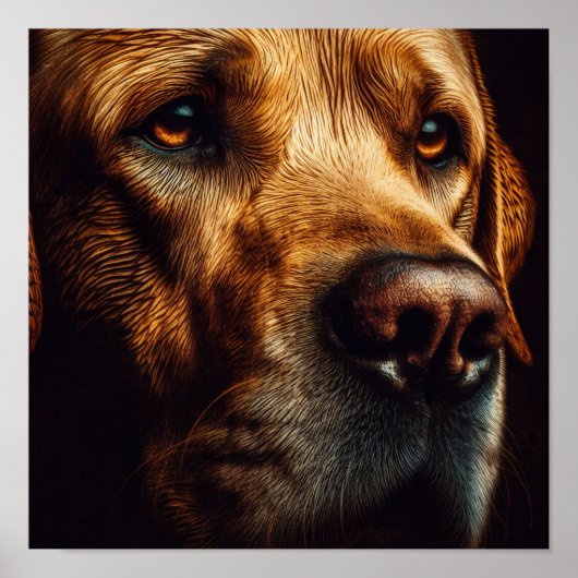 A.I. Sad Labrador Poster (Vorne)