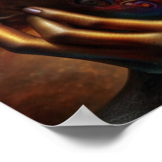 A.I. Schöne Frau Poster (Ecke)